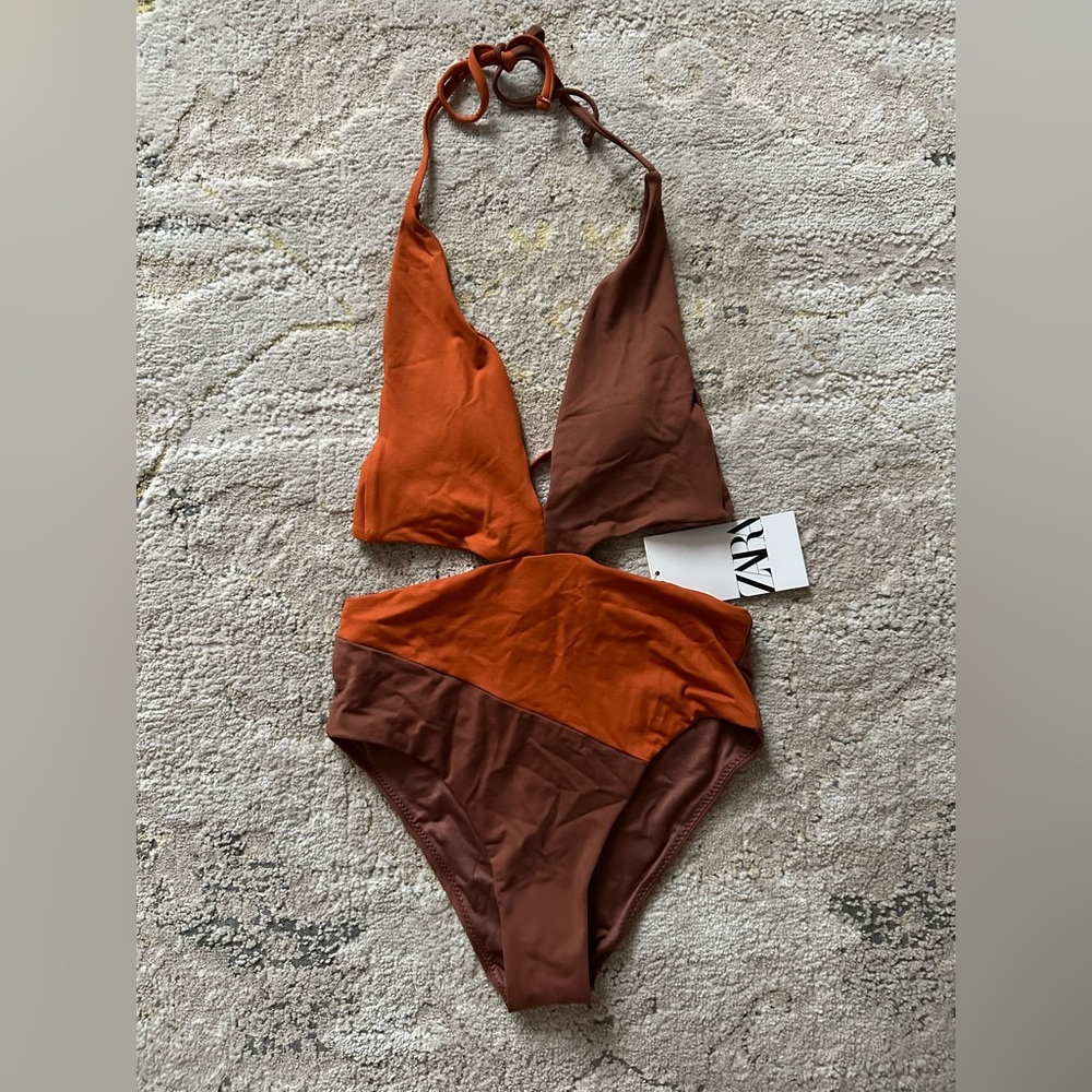 Zara Backless Cut-Out Bathing Suit - New!